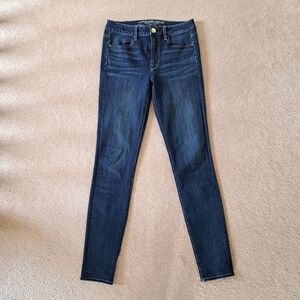 American Eagle Outfitters Jeans Blue Size 6 Long Hi Rise Jegging Skinny Denim